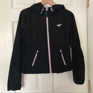 Black Hollister Windbreaker
